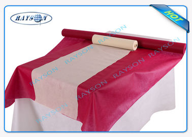 Скатерти ткани тканей чистки PP Seasame Non сплетенные розовые
