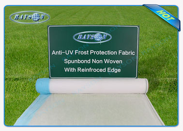 циновка Засорител-управления 25.6m широкая прозрачная Анти--UV для аграрной, белой ткани ландшафта