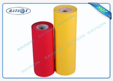 Красная желтая ткань полипропилена PP Spunbond не сплетенная с 6 производственными линиями