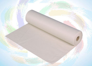 Сделайте рулоны ткани водостотьким 100% выскальзования Spunbond полипропилена Non сплетенные анти- белые/красные цветы/зеленые цвета