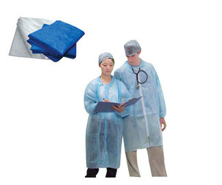 Голубые ткани полипропилена медицинской ткани PP Spunbond Non сплетенные водоустойчивые устранимые