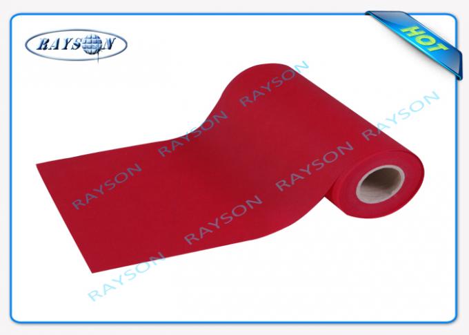 Красная/бежевая/голубая большая ткань полипропилена крена не сплетенная спунбондед для материала упаковки
